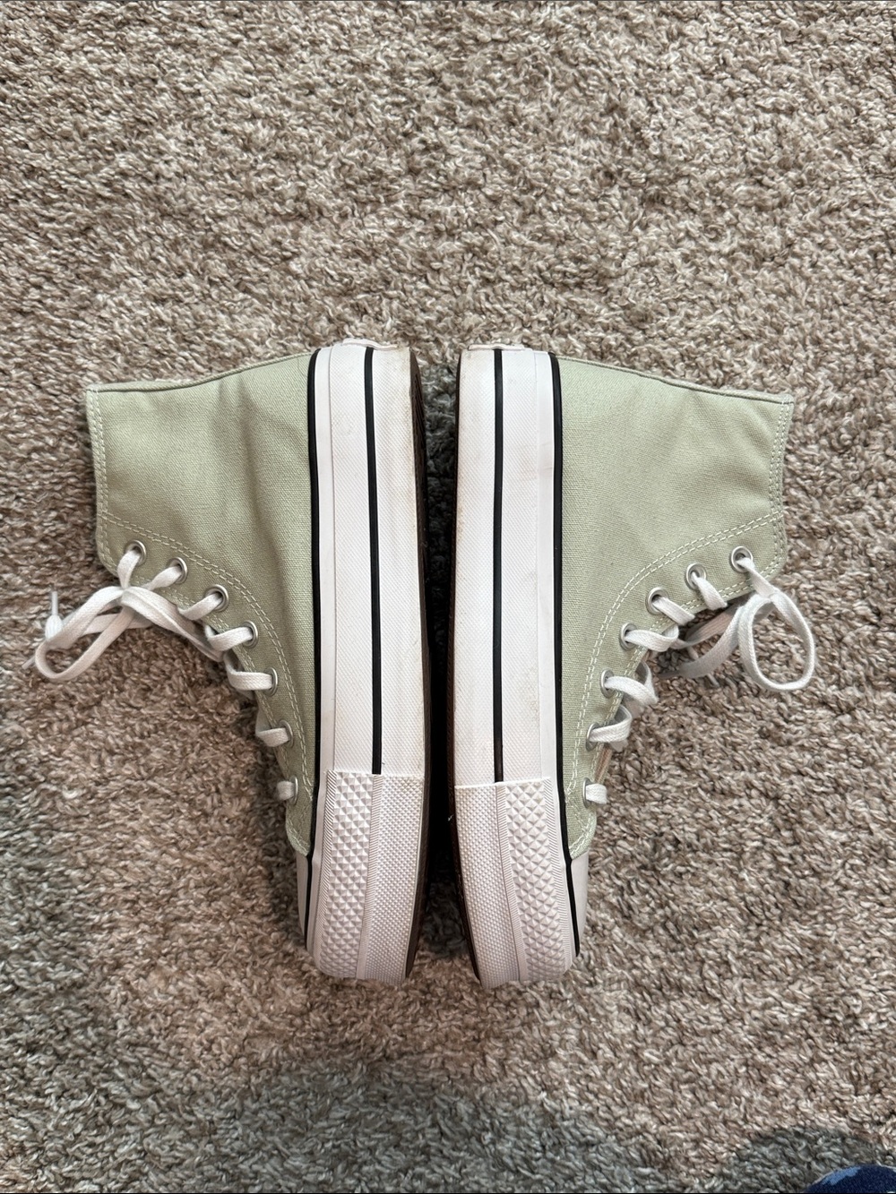 Converse Chuck Taylor Platform High Top Sneakers - Sage Green - Picture 3 of 7